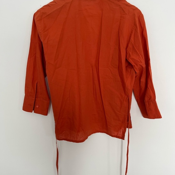 Orange Button Down Shirt - Picture 5 of 6